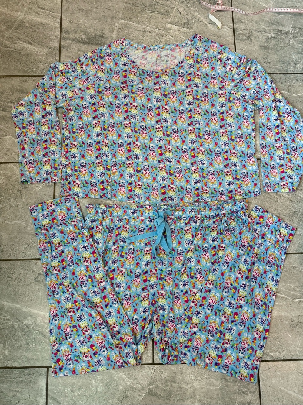 Posh Peanut x Lisa Frank Spotty & Dotty Bamboo Pajama Set Lounge Long sleeve 2XL